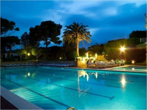 hotel with pool by beach